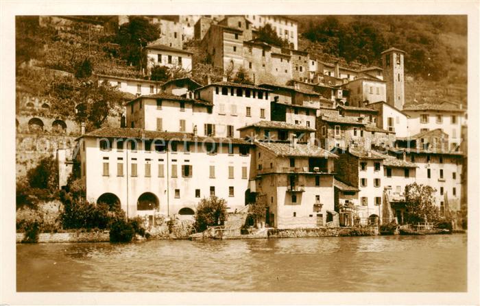 Gandria TI Haeuserpartie am Luganer See