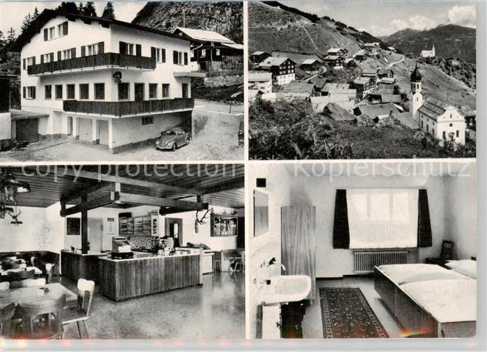 Siat Seth GR Gasthaus Surselva Ortsansicht mit Kirche