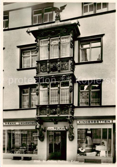 St Gallen SG Pelikan Erker Ladengeschaefte