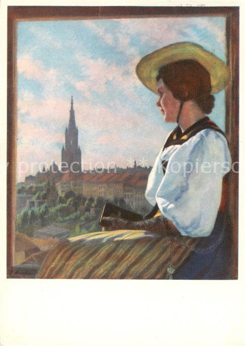 Bern BE Sonntagmorgen Kuenstlerkarte