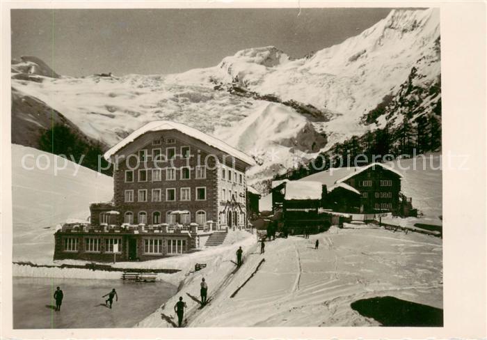 Saas-Fee VS Hotel Pension Allalin Wintersportplatz Walliser Alpen