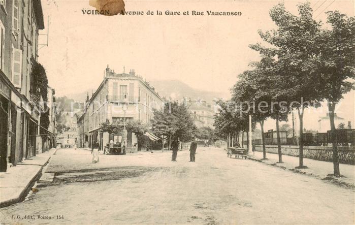Voiron 38 Isere Avenue de la Gare et Rue Vaucanson