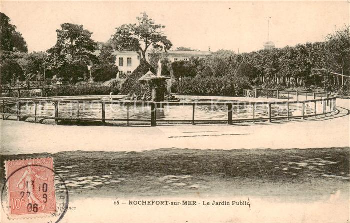 Rochefort-sur-Mer 17 Charente-Maritime Le Jardin Public