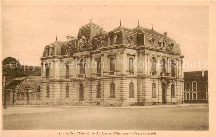 Sens 89 La Caisse d’Epargne Vue d_ensemble