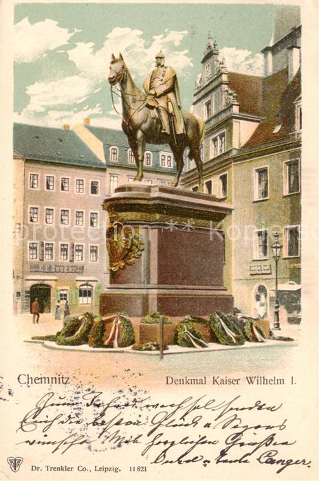 CHEMNITZ Sachsen Denkmal Kaiser Wilhelm