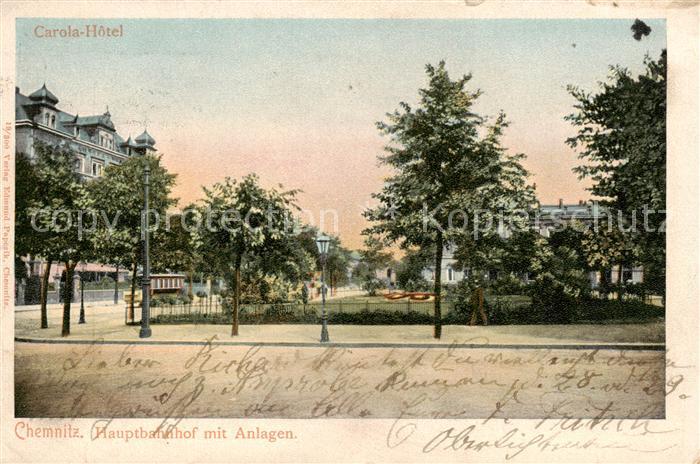 CHEMNITZ Sachsen Carola Hotel Hauptbahnhof mit Anlagen