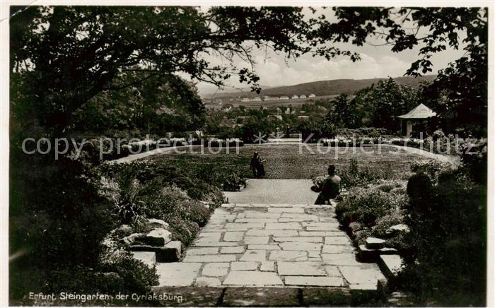 ERFURT  CITY Steingarten der Cyriaksburg