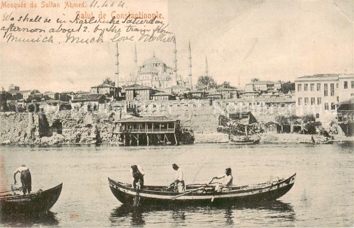 Constantinopel Istanbul Mosque du Sultan Ahmed