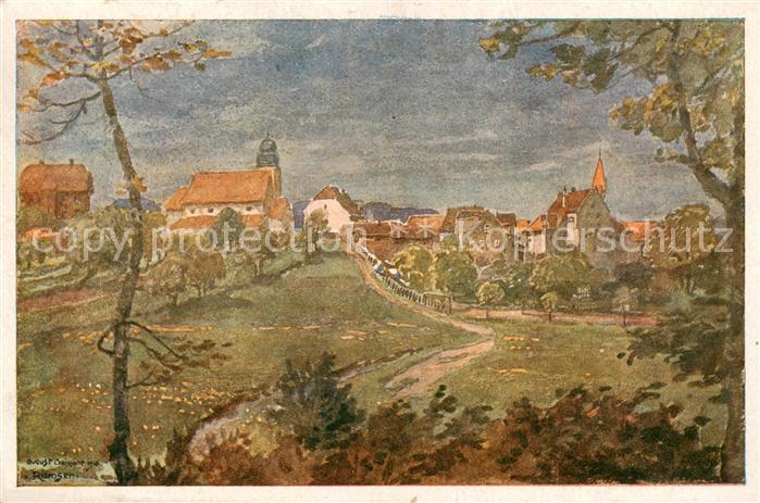 Ramsen Pfalz Ortsmotiv Kuenstlerkarte