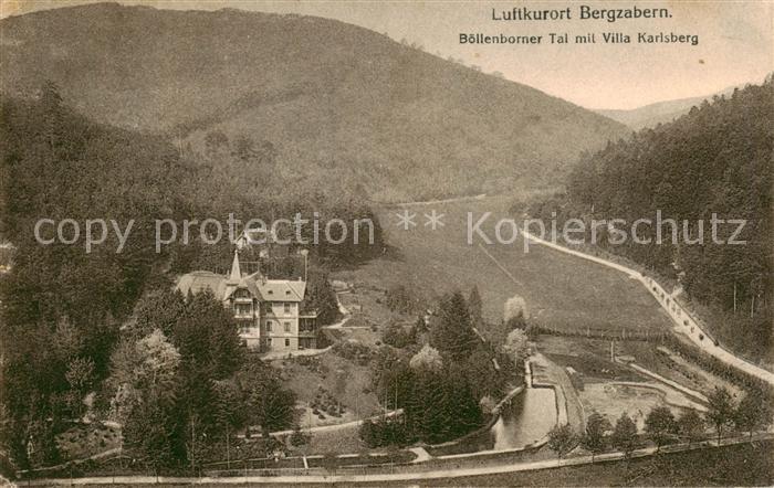 Bergzabern Bad Boellenborner Tal mit Villa Karlsberg Feldpost