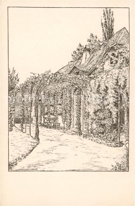 Heidelberg Neckar Jugendherberge Handschuhsheim Zeichnung