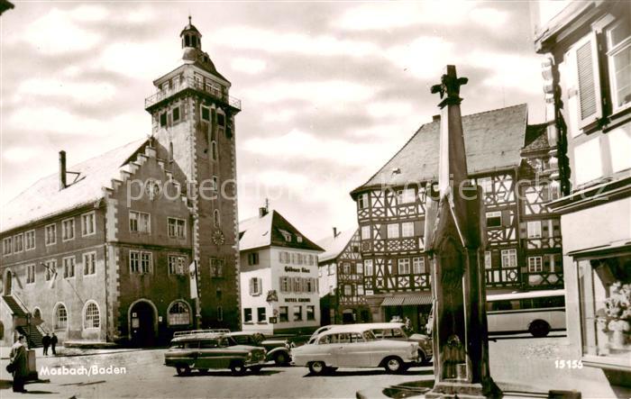 Mosbach Baden Marktplatz Rathaus