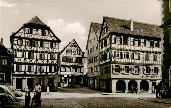 Mosbach Baden Marktplatz Fachwerkhaeuser