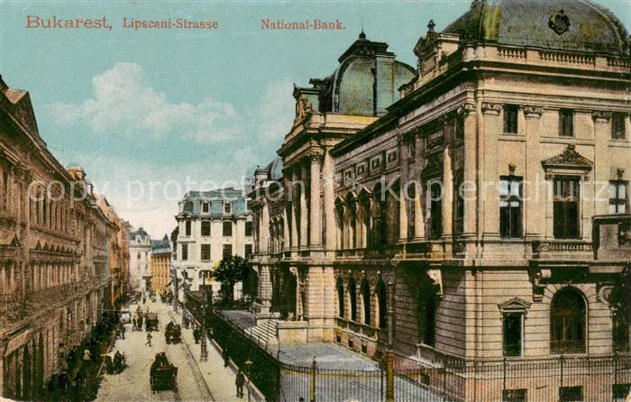Bukarest Lipscani Strasse National Bank Feldpost