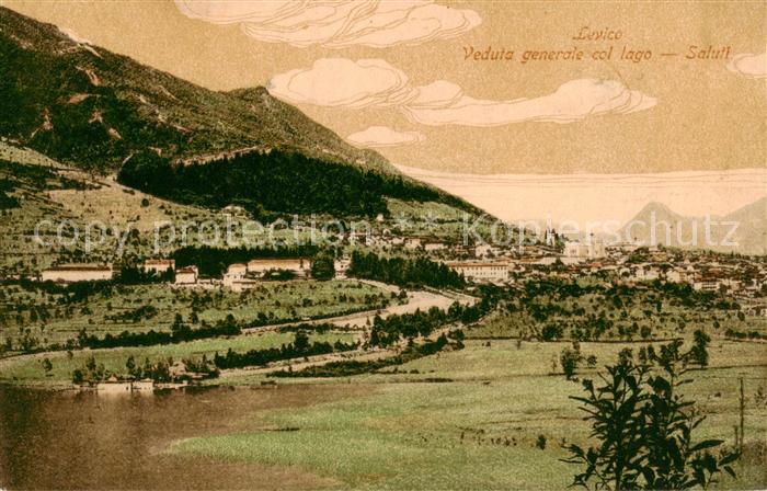 Levico Terme IT Veduta generale col lago