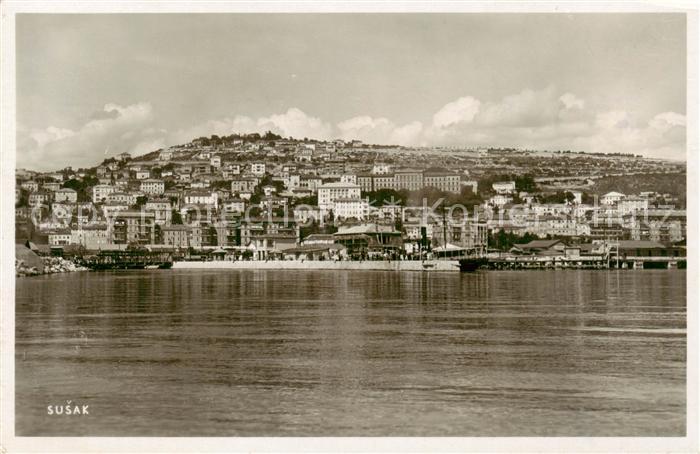 Susak Fiume Rijeka Croatia Ansicht vom Meer aus