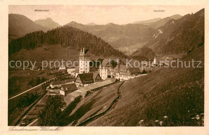 Wasach Oberstdorf Sanatorium Wasach und Obertiefenbach