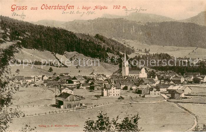 Oberstaufen Oberallgaeu Bayern Panorama