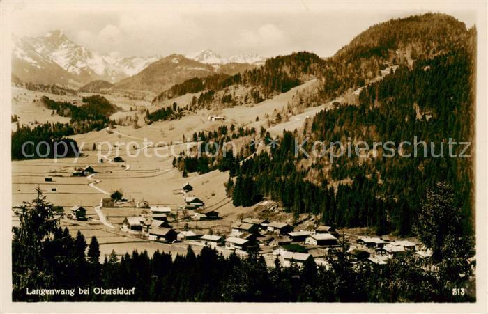 Langenwang Fischen Oberstdorf Panorama Allgaeuer Alpen