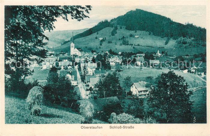 Oberstaufen Oberallgaeu Bayern Panorama Schlossstrasse Hoehenluftkurort