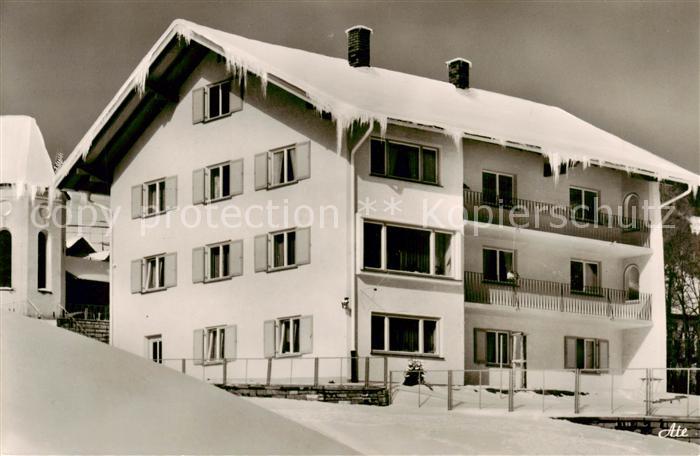 Rettenberg Oberallgaeu Gaestehaus Kuttner im Winter