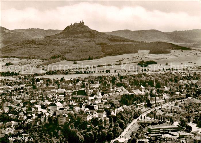 Hechingen Fliegeraufnahme mit Burg
