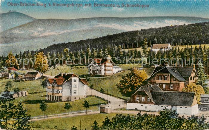 Ober-Brueckenberg Oberbrueckenberg PL mit Brotbaude und Schneekoppe