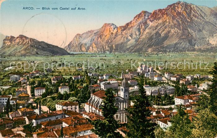 Arco  Trentino IT Blick vom Castel auf Arco