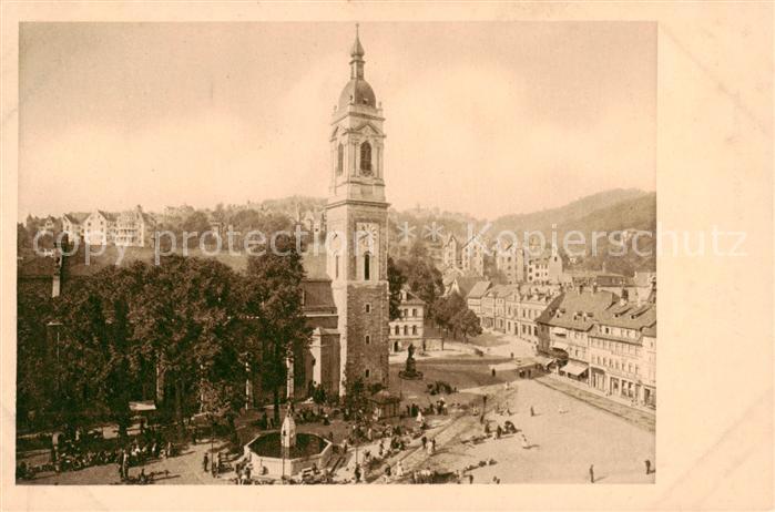 EISENACH Thueringen Markt und St Georgkirche