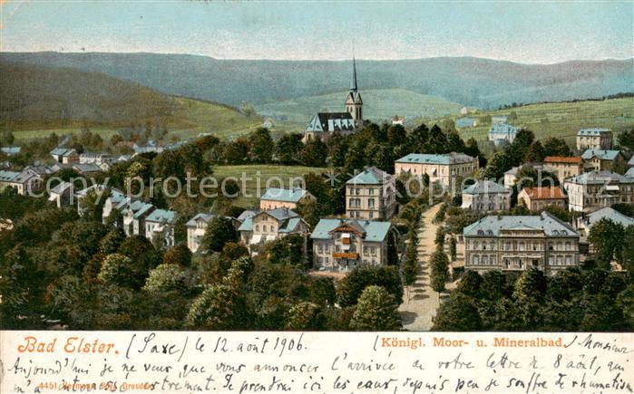 Bad Elster Panorama Koenigliches Moor- und Mineralbad