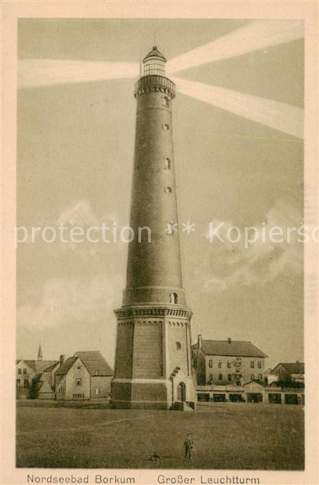 BORKUM Nordseebad Niedersachsen Grosser Leuchtturm