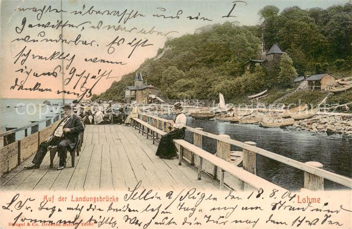 Lohme Ruegen Auf der Landungsbruecke