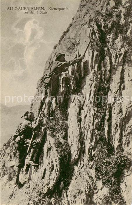 Hoefats 2260m Oberstdorf Kletterpartie an der Hoefats