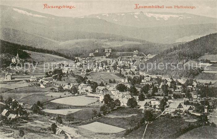 Krummhuebel Karpacz Riesengebirge PL Blick vom Pfaffenberge