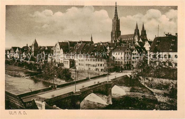 Ulm  Donau Panorama mit Dom