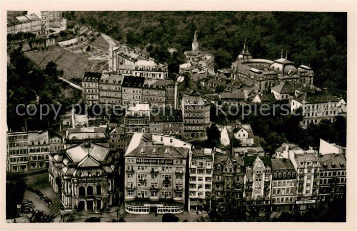 Karlsbad Eger Karlovy Vary Blick zur neuen Wiese