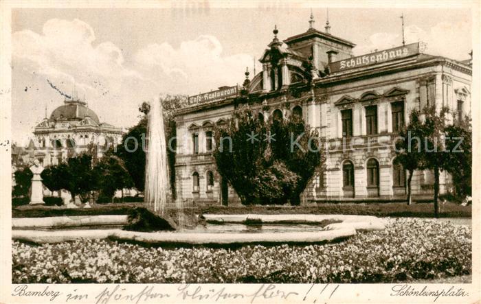 Bamberg Cafe Schuetzenhaus am Schoenleinsplatz