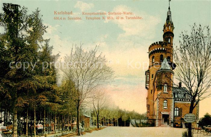 Karlsbad Eger Karlovy Vary Kronprinzessin Stefanie Warte