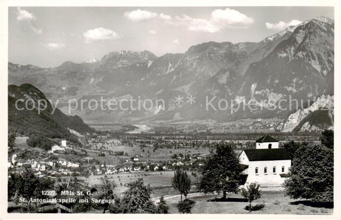 Mels St Antoniuskapelle mit Sargans