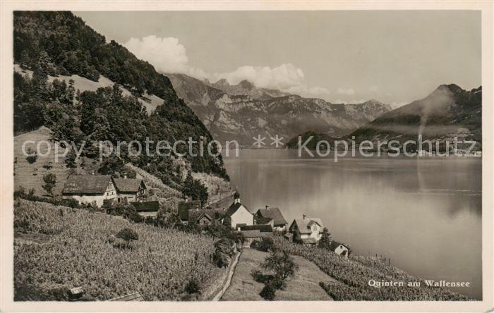 Quinten Sarganserland Panorama am Wallensee