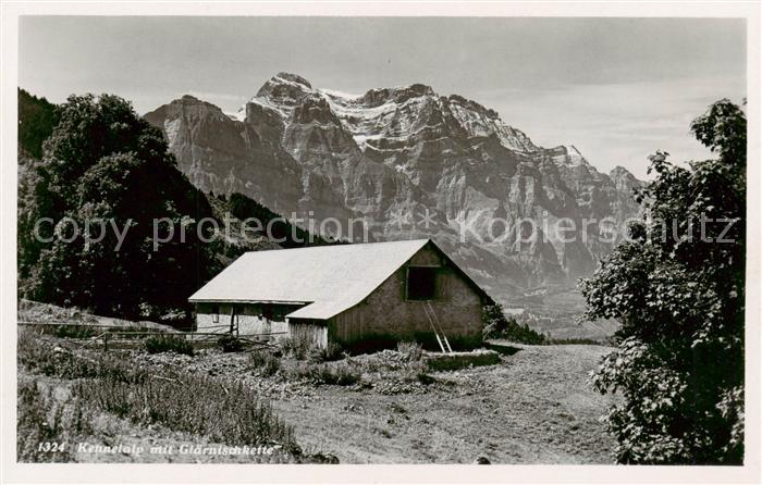 Kennelalp Braunwald GL mit Glaernischkette