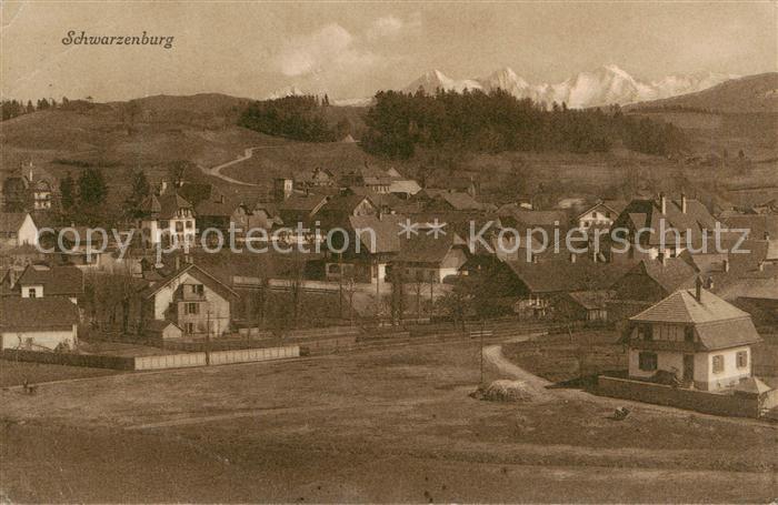 Schwarzenburg BE Panorama Militaersache