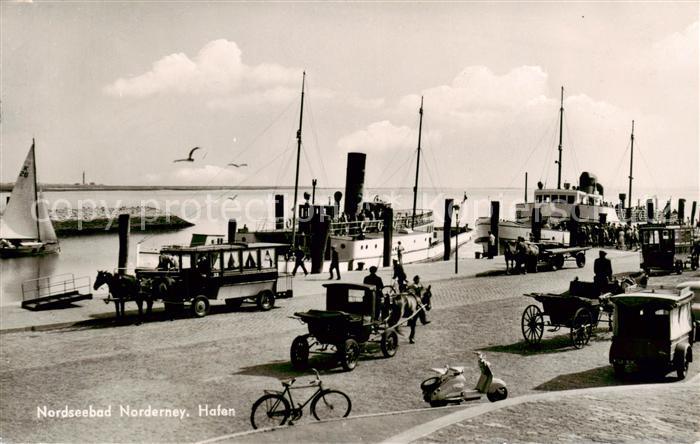 Norderney Nordseebad Hafenpartie