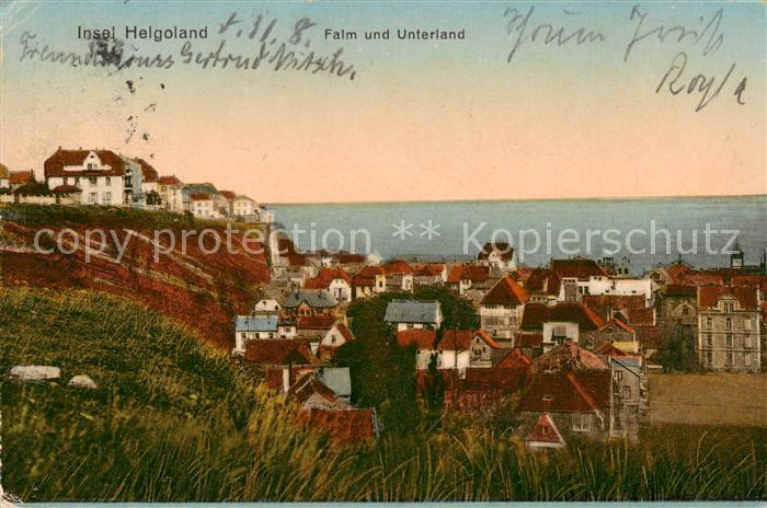 HELGOLAND Insel Schleswig-Holstein Falm und Unterland