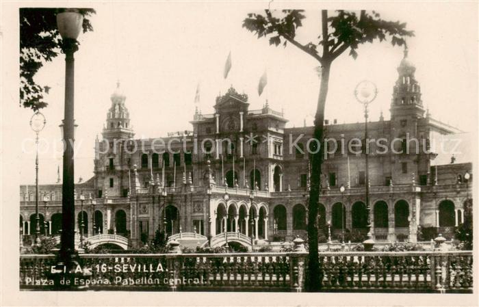 Sevilla Andalucia ES Plaza de Espana Pabellan central