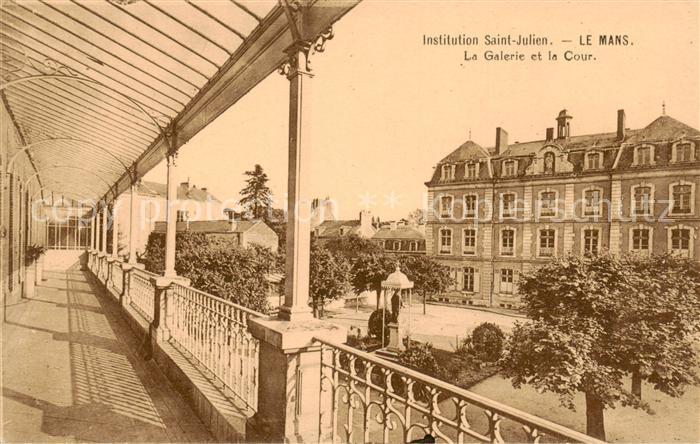 Le Mans Sarthe Institution Saint Julien La Galerie et la Cour