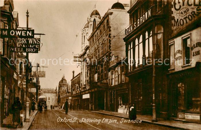 Swansea  Wales UK Oxfort Street Showing Empire