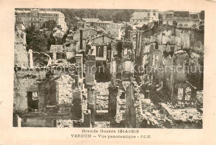 Verdun 55 Meuse Grande Guerre 1914 Vue panoramique