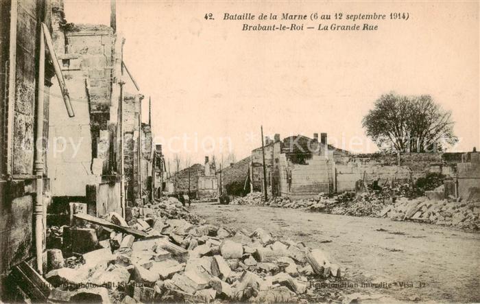 Brabant-le-Roi 55 Meuse Bataille de la Marne 1914 La Grande Rue