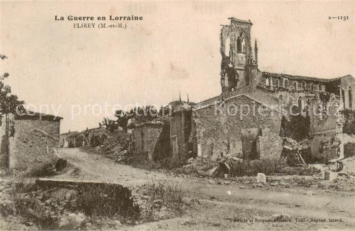 Flirey 54 Meurthe-et-Moselle La Guerre en Lorraine